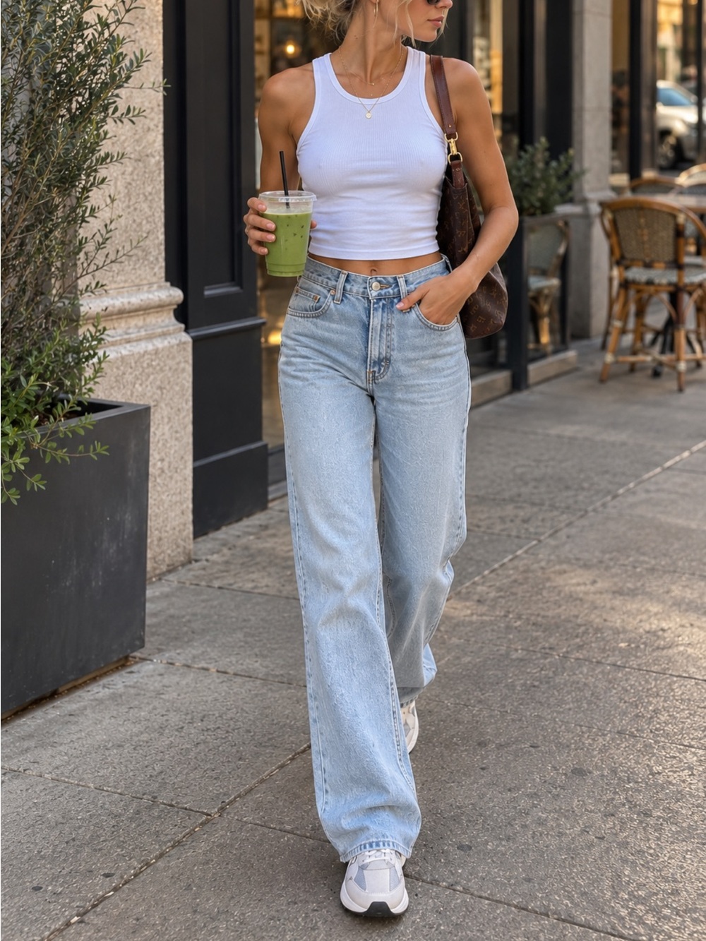 DAZE Straight Leg Jeans Blue Waist 27